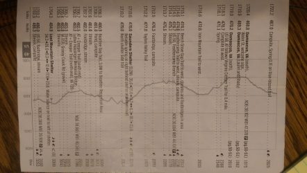 A trail map card for the Appalachian Trail