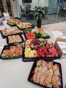 Catering from Star Market at a Boston EdTech Meetup event.