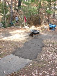 The new path integrated seamlessly with the old pavement path.