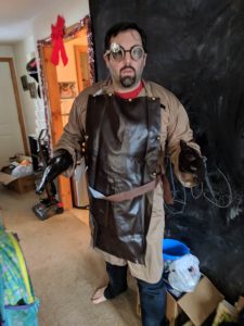 Dr Ozzie, the time traveling main character for the puzzle from the first EscapeLabs demo on the Microsoft HoloLens.