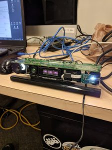 Microsoft Xbox Kinect scanners were used for recording 3D footage for the EscapeLabs demo. In some cases, the PC adapter cable wasn't available and one had to be created with the proper cables.