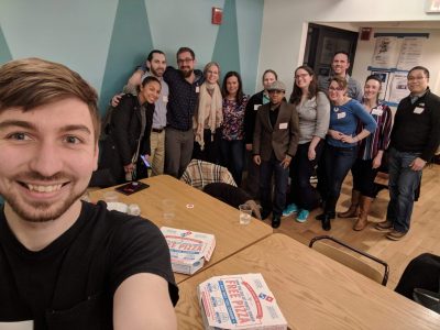 The first attendees of the Boston Organizer Meetup.