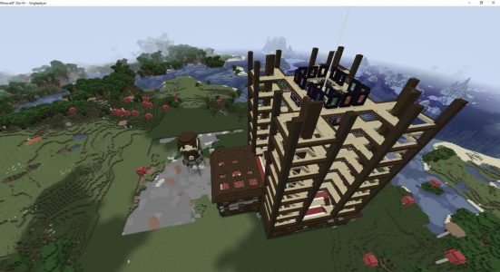 Alan's 2nd base after dying in his original base, the new base was specifically designed to support over 500 different dimension portals and was constructed out of a Woodland Mansion near spawn.