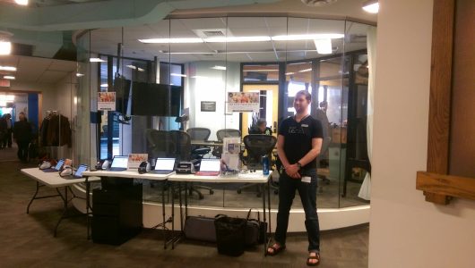 An event held by the Venture Cafe at the Cambridge Innovation Center, north of Boston.